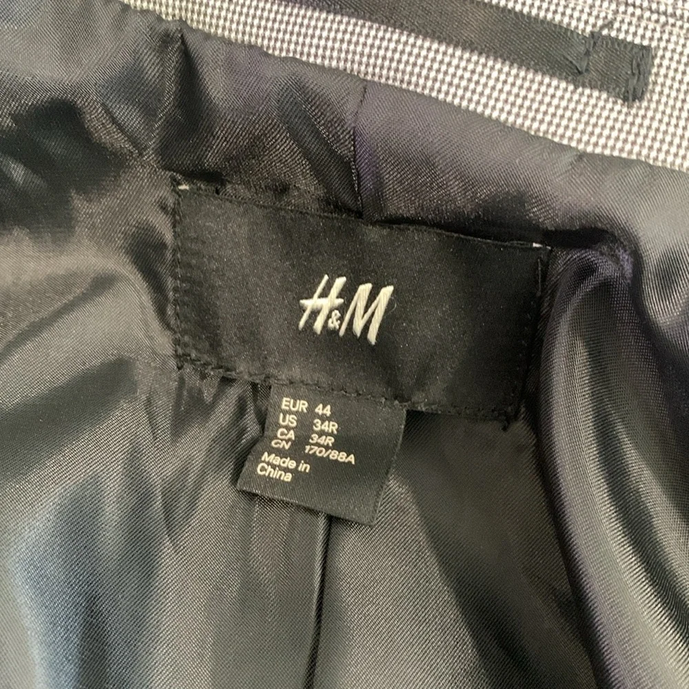 H&M Houndstooth Single Breasted Blazer